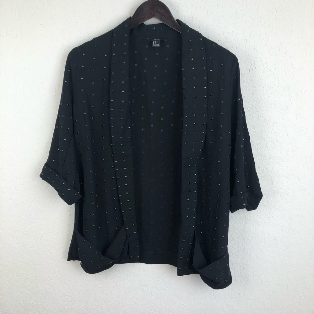 Forever 21 L Open Blazer Candy Button Jacket